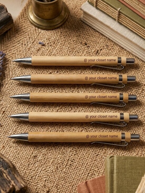 Hand Crafted Other - 5 pack! Engraved Posh Closet name pens! custom made
